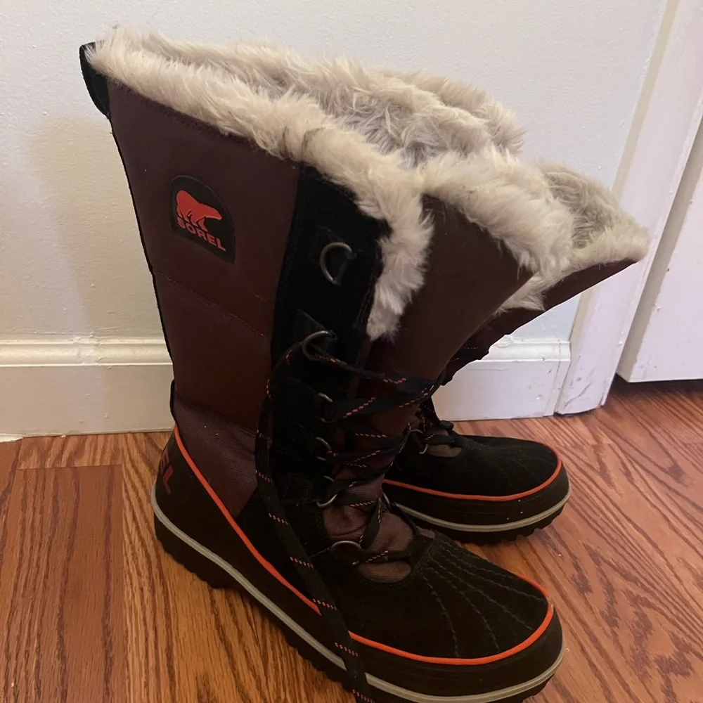 SOREL Women's Tivoli High II, Madder Brown, Lace, Waterproof Leather Boots - Picture 2 of 4